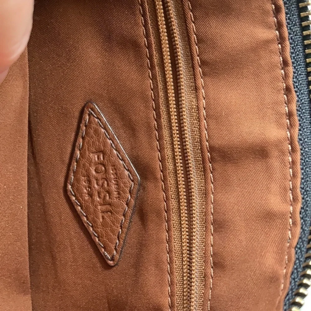 Fossil Shoulder  Black/brown small bag